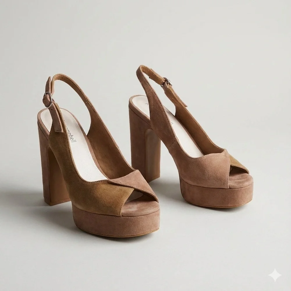 Jeffrey Campbell Suede Platform Heels Size 8.5